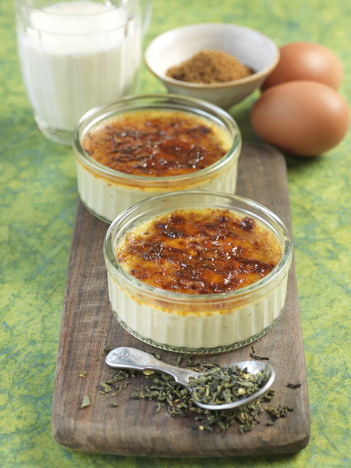 Crème brûlée au thé