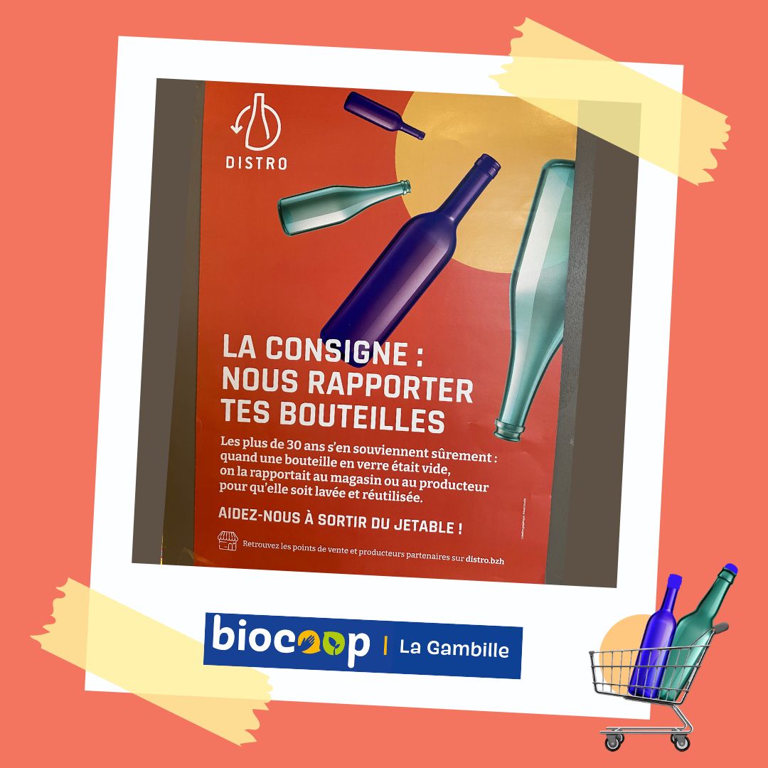 Le retour de la consigne de verre dans nos magasins avec notre partenaire Distro !